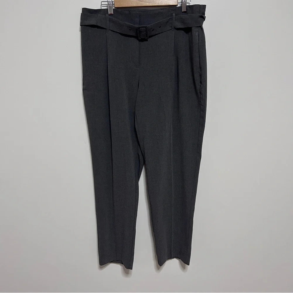 Reitmas Stylish Gray Belted Trousers Women’s size 16P Office Business Church - Picture 2 of 10